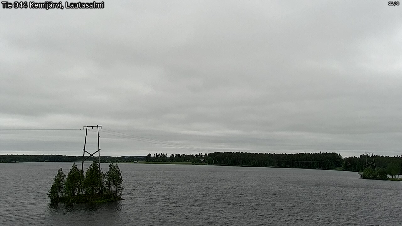 Weather Camera Image Väg 944 Kemijärvi, Lautasalmi, Kemijärvi, Lappi