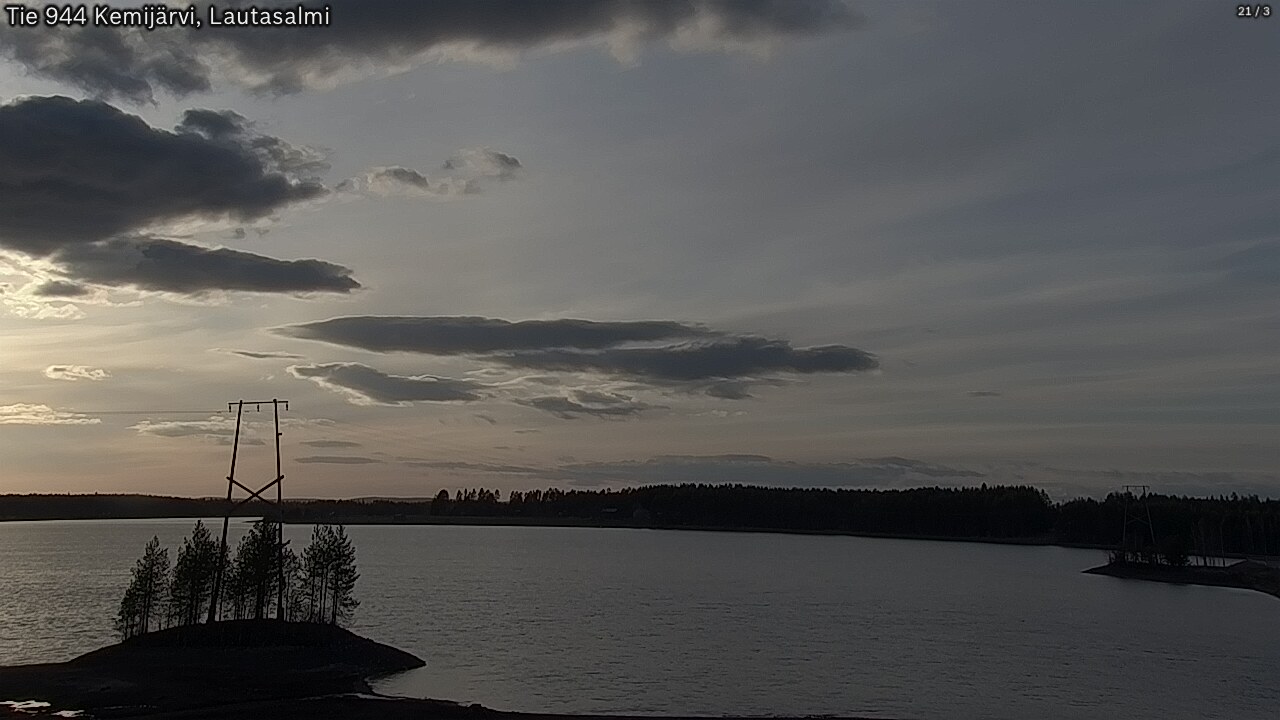 Weather Camera Image Väg 944 Kemijärvi, Lautasalmi, Kemijärvi, Lappi
