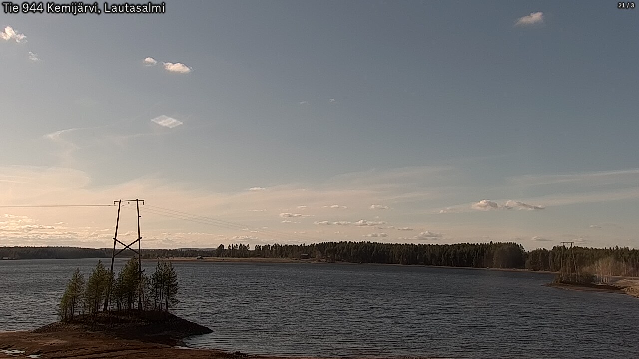 Weather Camera Image Road 944 Kemijärvi, Lautasalmi, Kemijärvi, Lappi