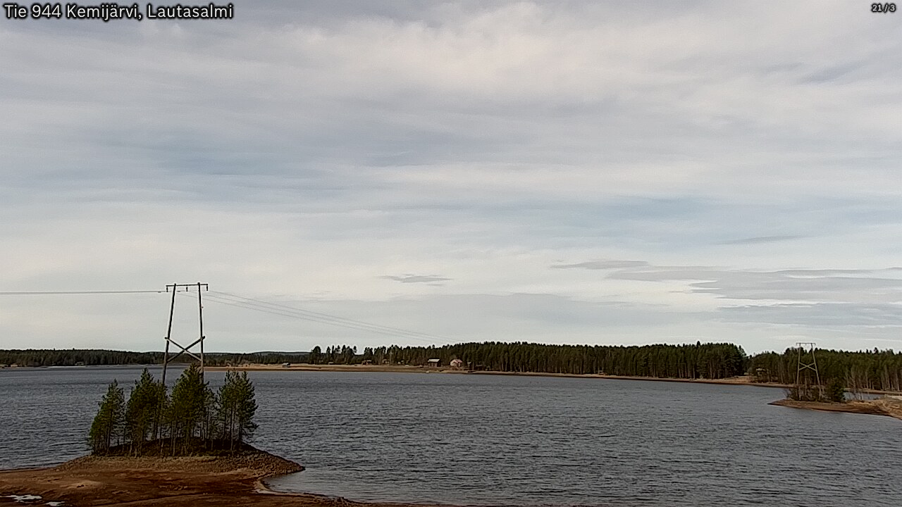Weather Camera Image Road 944 Kemijärvi, Lautasalmi, Kemijärvi, Lappi