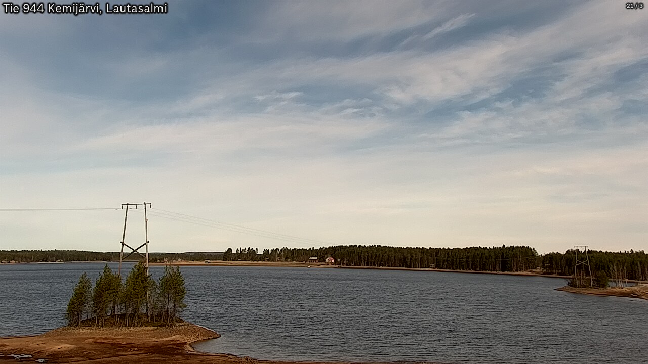 Weather Camera Image Road 944 Kemijärvi, Lautasalmi, Kemijärvi, Lappi