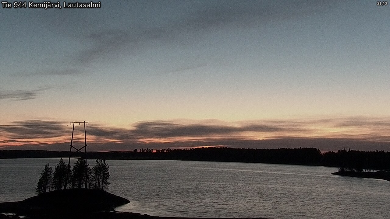 Weather Camera Image Road 944 Kemijärvi, Lautasalmi, Kemijärvi, Lappi