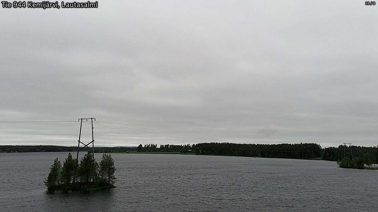 Weather Camera Image Väg 944 Kemijärvi, Lautasalmi, Kemijärvi, Lappi
