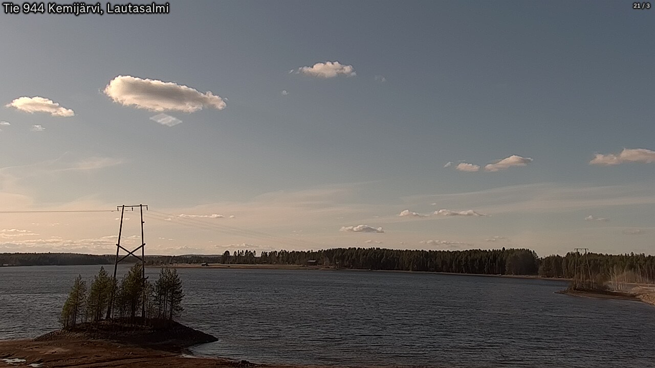 Weather Camera Image Road 944 Kemijärvi, Lautasalmi, Kemijärvi, Lappi