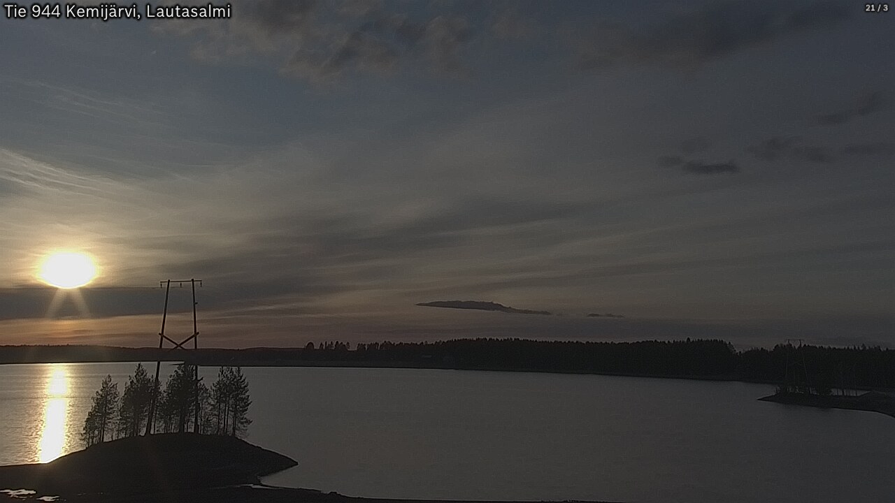Weather Camera Image Road 944 Kemijärvi, Lautasalmi, Kemijärvi, Lappi