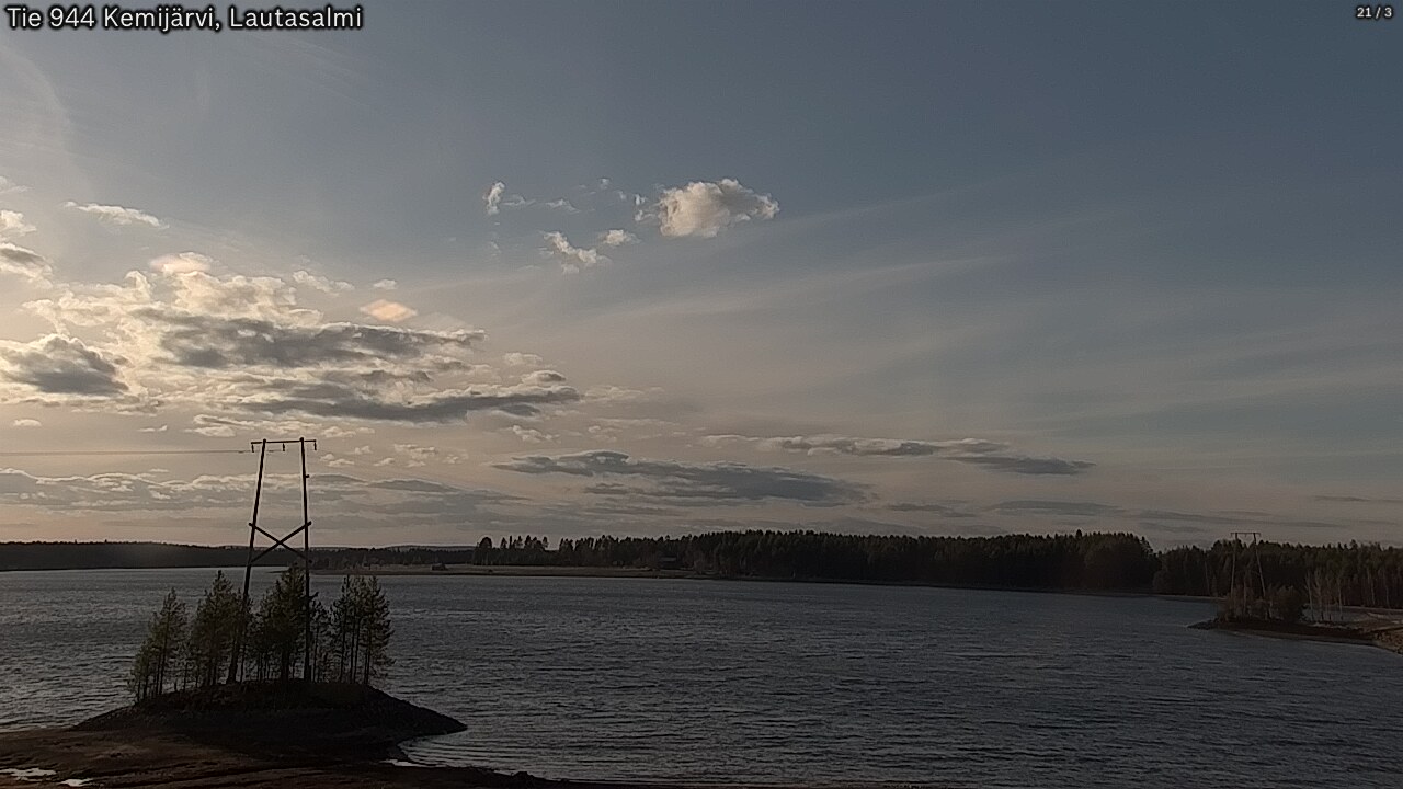 Weather Camera Image Road 944 Kemijärvi, Lautasalmi, Kemijärvi, Lappi