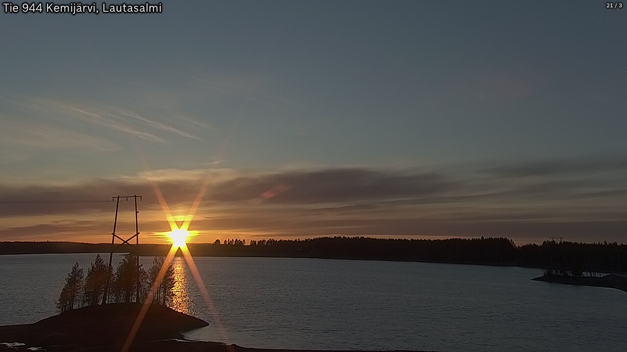 Weather Camera Image Road 944 Kemijärvi, Lautasalmi, Kemijärvi, Lappi