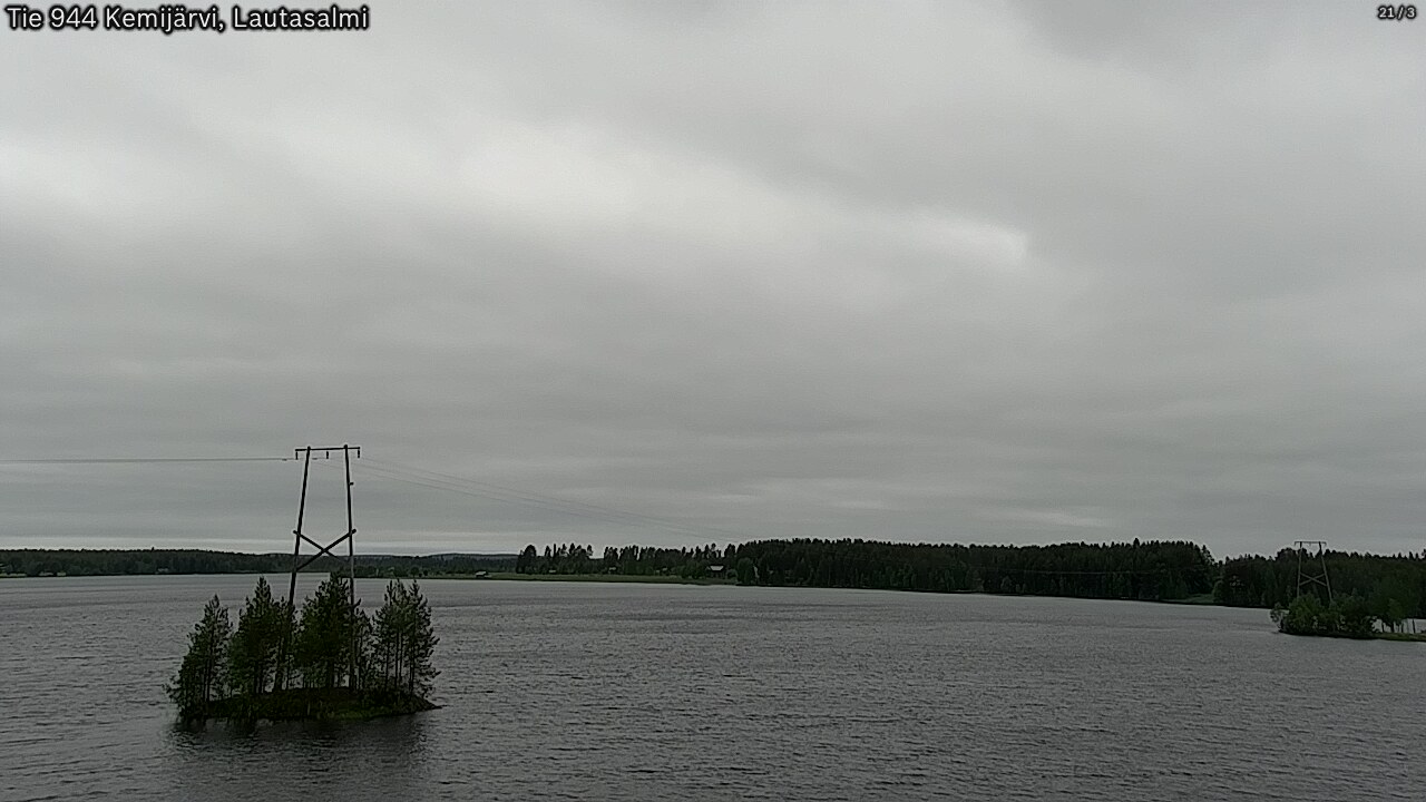 Weather Camera Image Road 944 Kemijärvi, Lautasalmi, Kemijärvi, Lappi