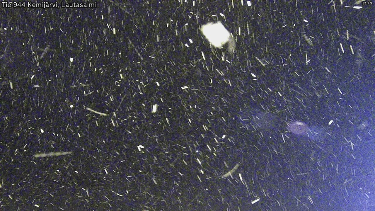 Weather Camera Image Väg 944 Kemijärvi, Lautasalmi, Kemijärvi, Lappi