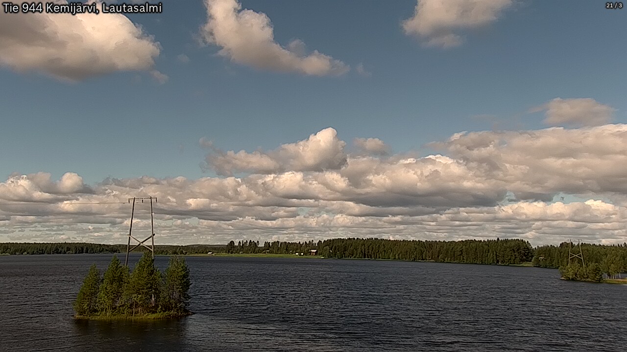 Weather Camera Image Väg 944 Kemijärvi, Lautasalmi, Kemijärvi, Lappi