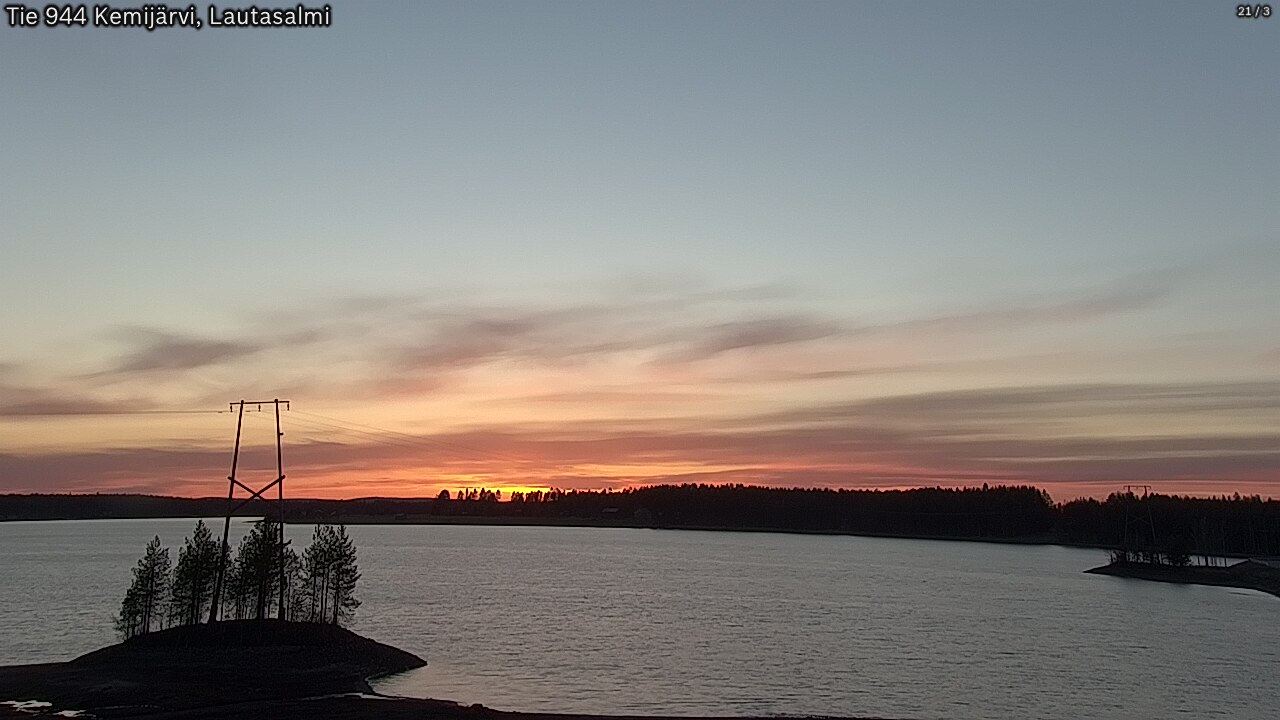 Weather Camera Image Road 944 Kemijärvi, Lautasalmi, Kemijärvi, Lappi