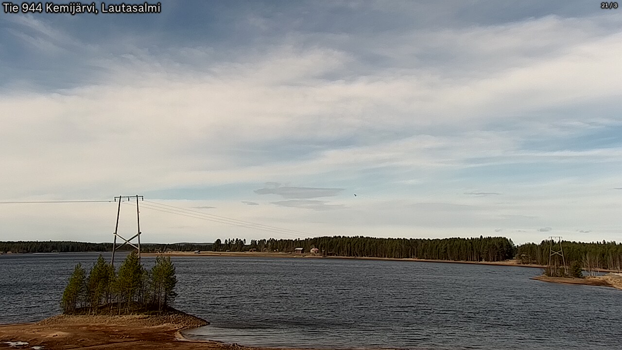 Weather Camera Image Road 944 Kemijärvi, Lautasalmi, Kemijärvi, Lappi