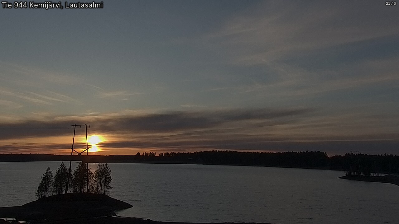 Weather Camera Image Road 944 Kemijärvi, Lautasalmi, Kemijärvi, Lappi