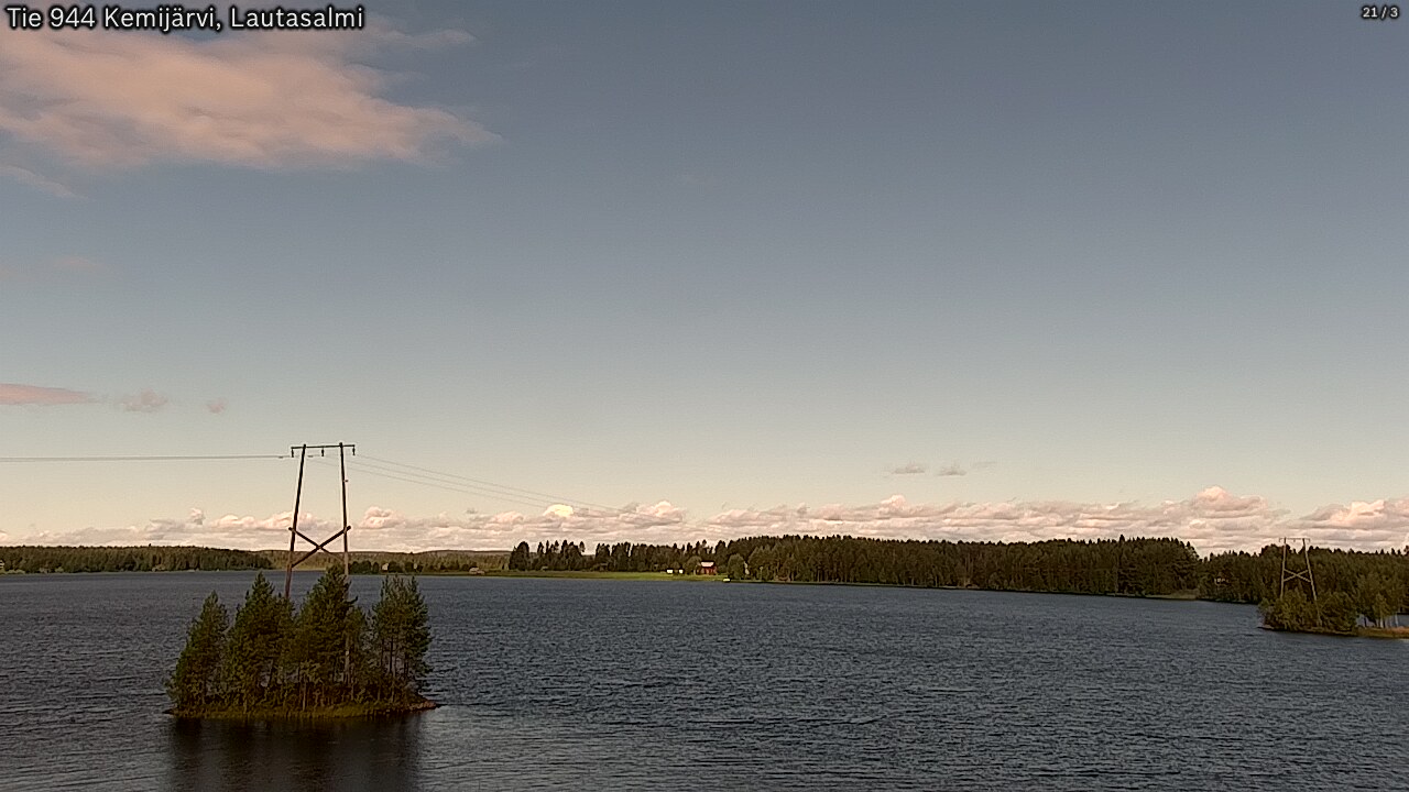 Weather Camera Image Väg 944 Kemijärvi, Lautasalmi, Kemijärvi, Lappi
