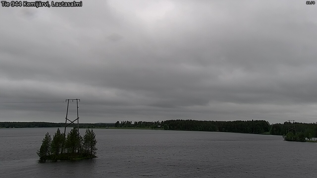 Weather Camera Image Road 944 Kemijärvi, Lautasalmi, Kemijärvi, Lappi