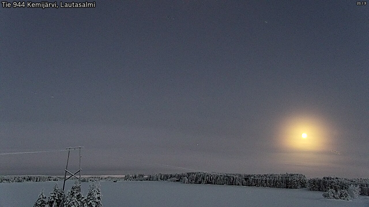 Kelikamerat Kuva Tie 944 Kemijärvi, Lautasalmi, Kemijärvi, Lappi