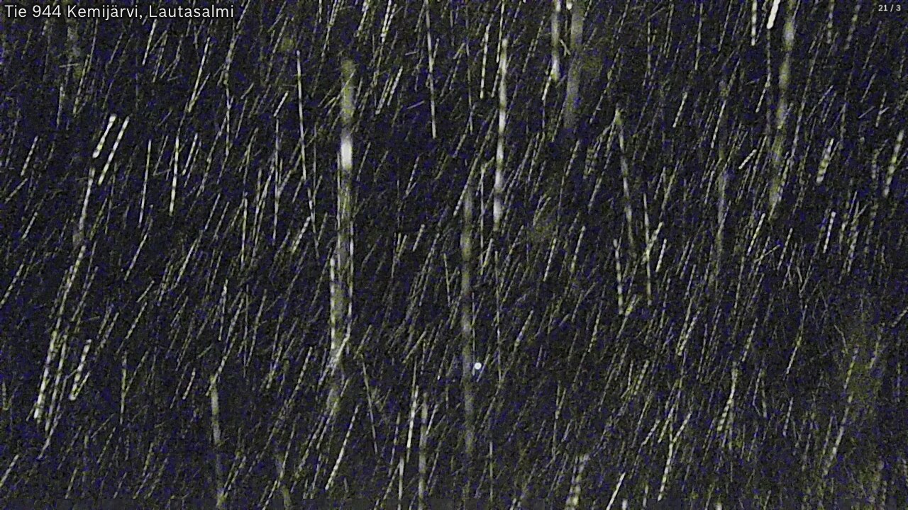 Weather Camera Image Väg 944 Kemijärvi, Lautasalmi, Kemijärvi, Lappi