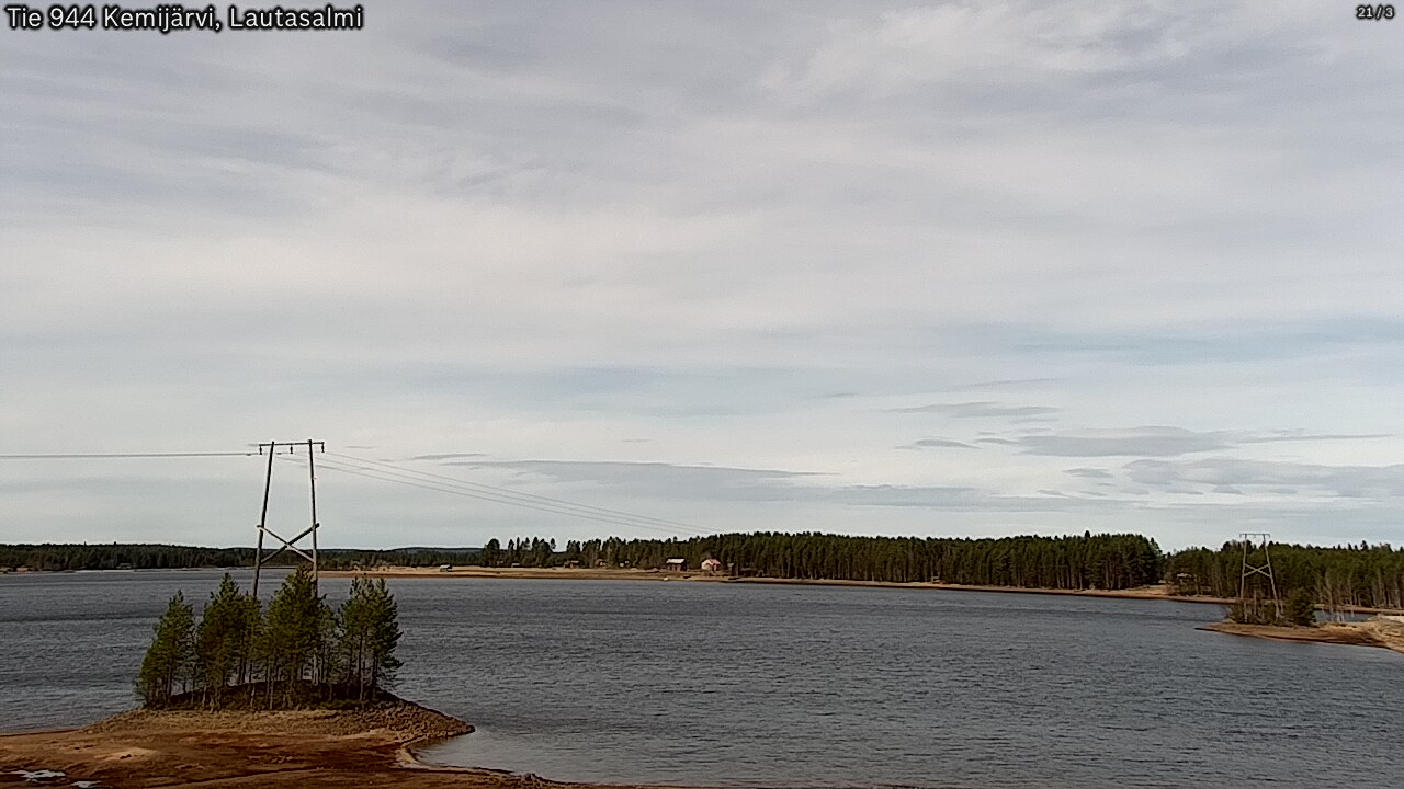 Weather Camera Image Road 944 Kemijärvi, Lautasalmi, Kemijärvi, Lappi