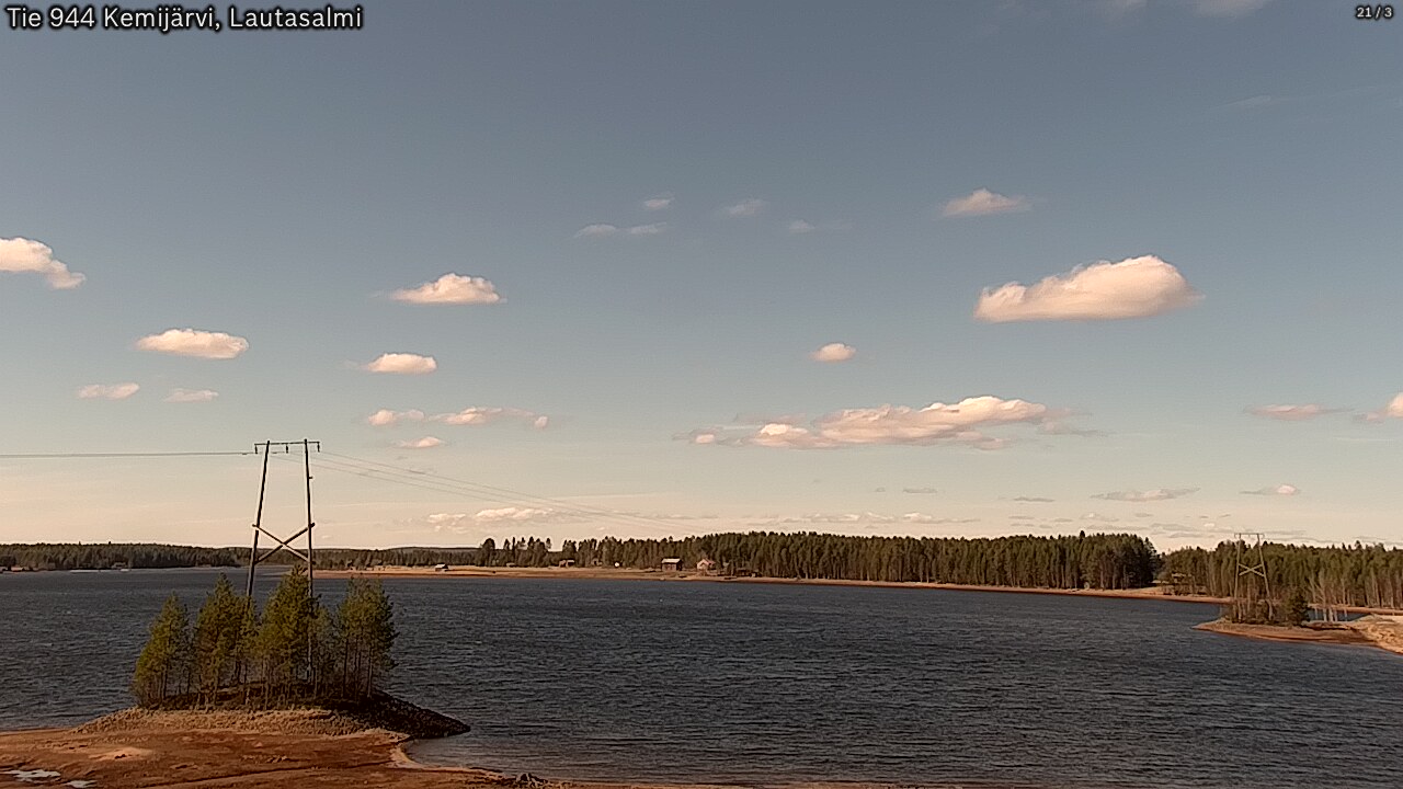 Weather Camera Image Road 944 Kemijärvi, Lautasalmi, Kemijärvi, Lappi