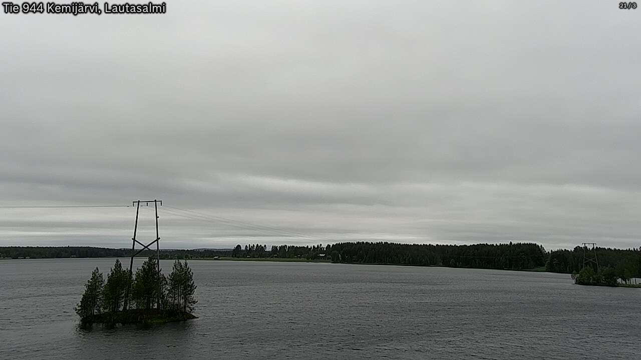 Weather Camera Image Väg 944 Kemijärvi, Lautasalmi, Kemijärvi, Lappi