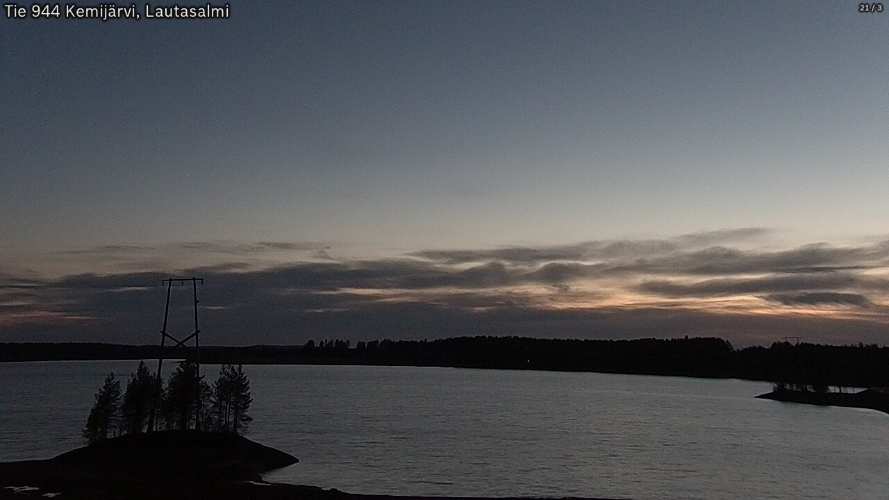 Weather Camera Image Road 944 Kemijärvi, Lautasalmi, Kemijärvi, Lappi