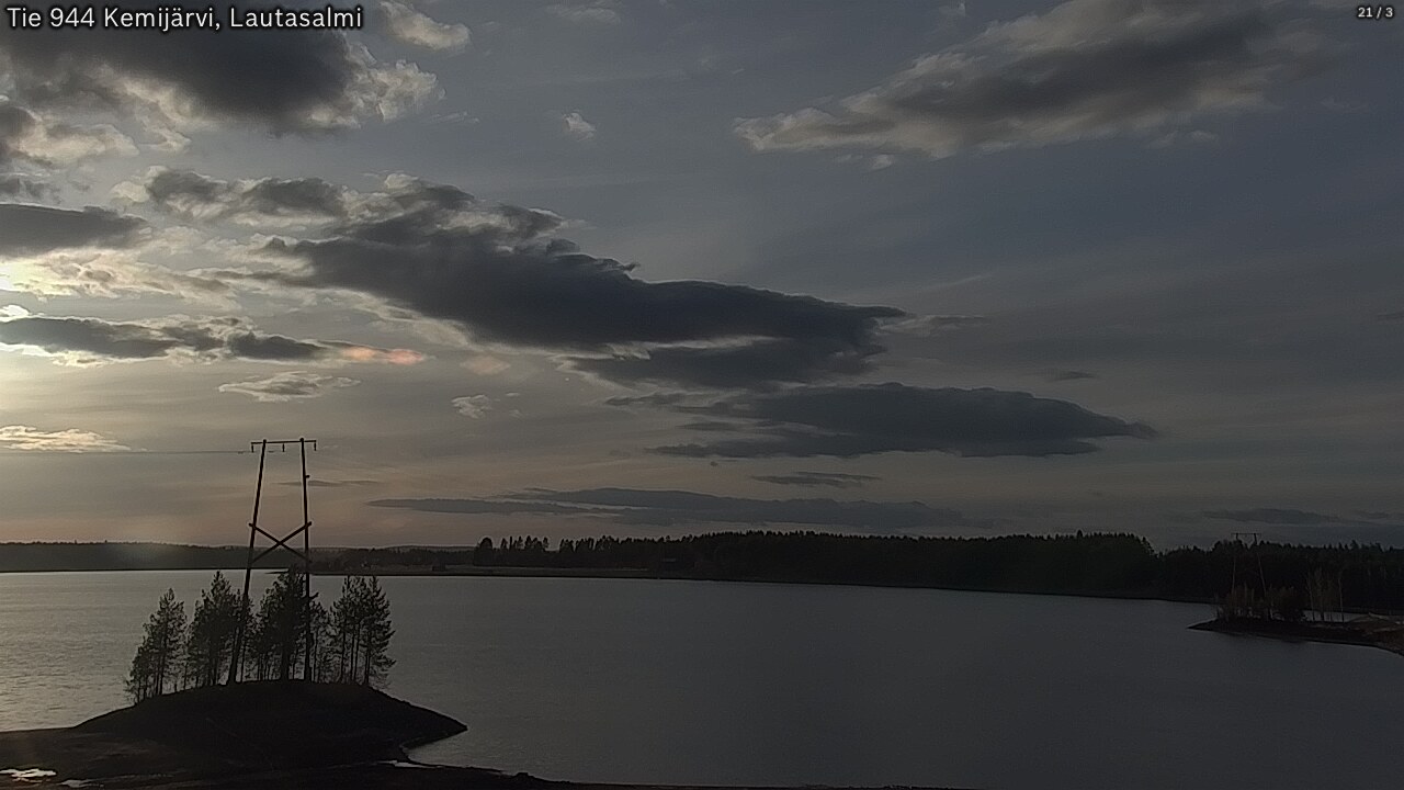 Weather Camera Image Road 944 Kemijärvi, Lautasalmi, Kemijärvi, Lappi