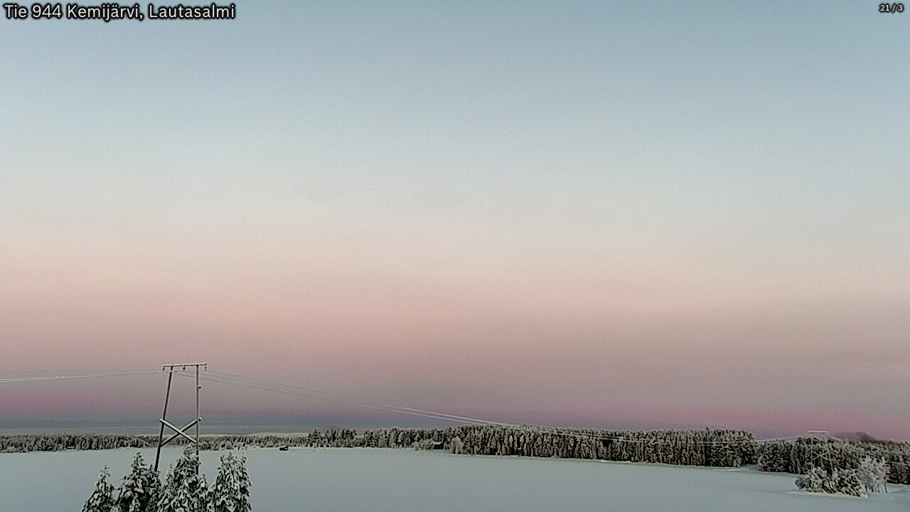 Kelikamerat Kuva Tie 944 Kemijärvi, Lautasalmi, Kemijärvi, Lappi