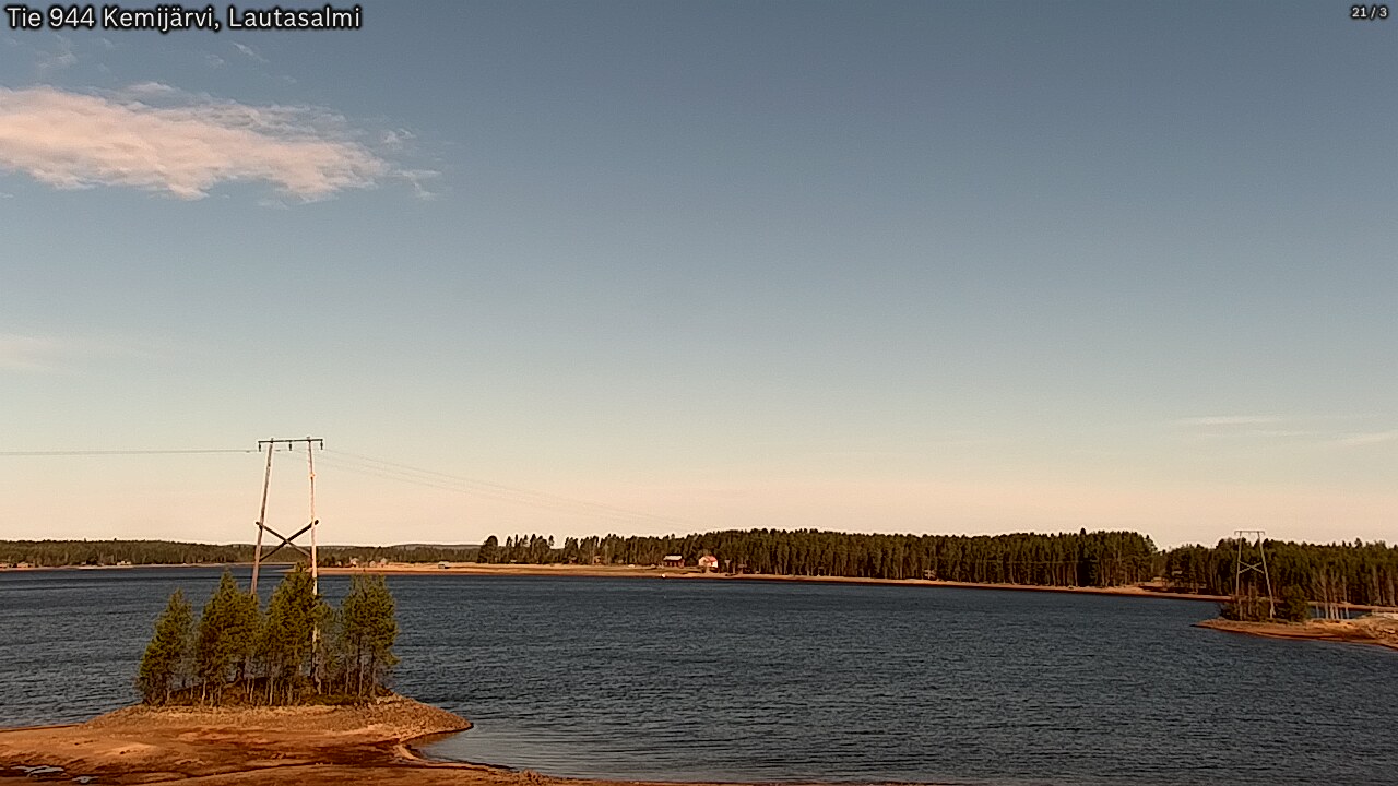 Weather Camera Image Road 944 Kemijärvi, Lautasalmi, Kemijärvi, Lappi