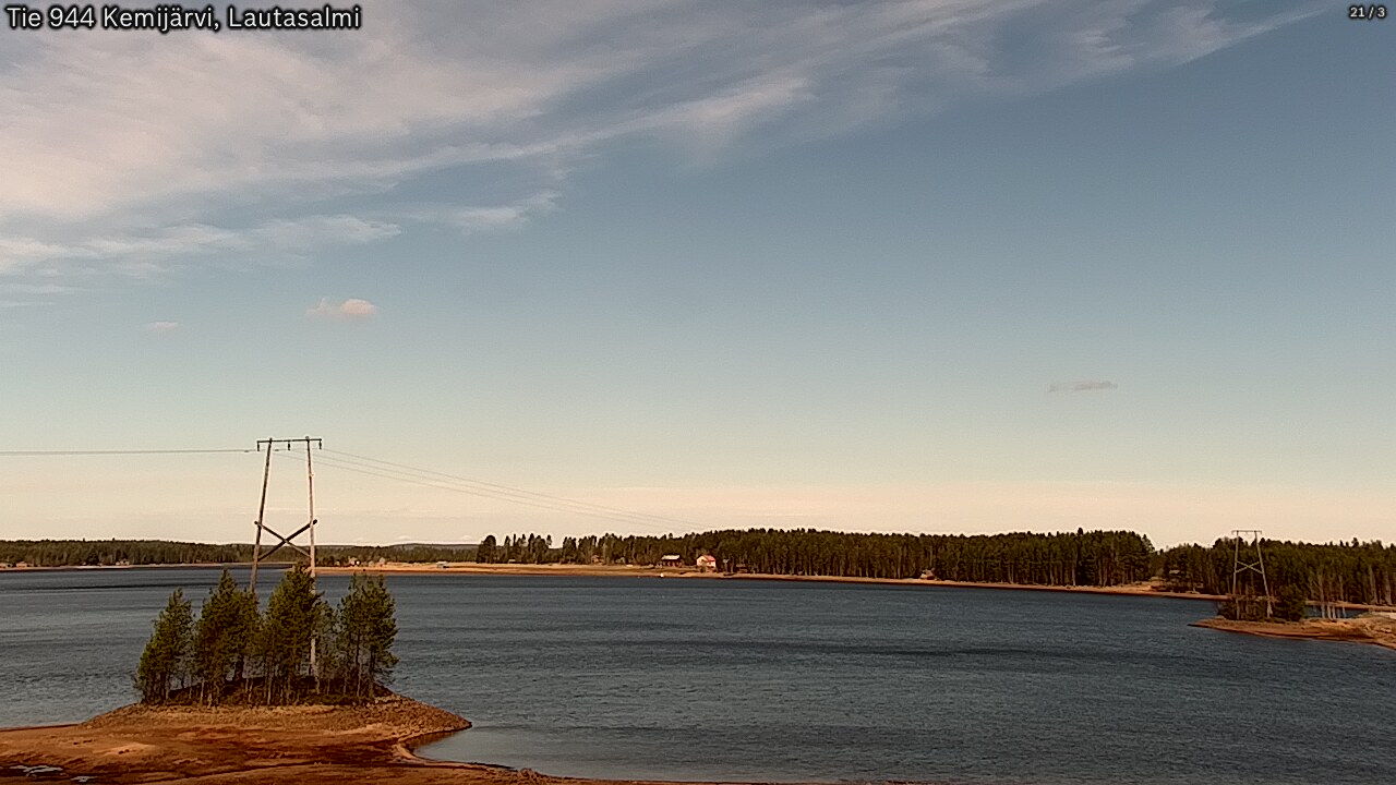 Weather Camera Image Road 944 Kemijärvi, Lautasalmi, Kemijärvi, Lappi