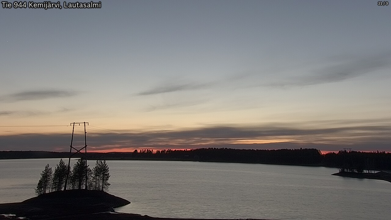 Weather Camera Image Road 944 Kemijärvi, Lautasalmi, Kemijärvi, Lappi