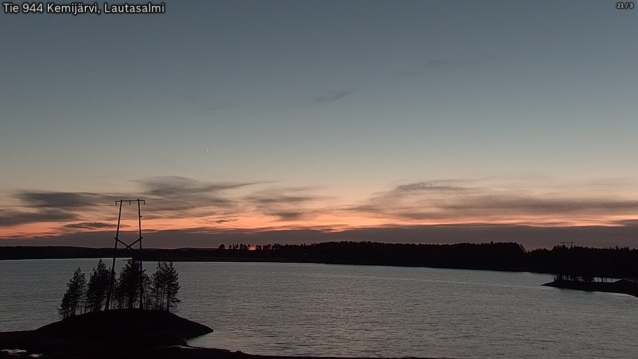 Weather Camera Image Road 944 Kemijärvi, Lautasalmi, Kemijärvi, Lappi