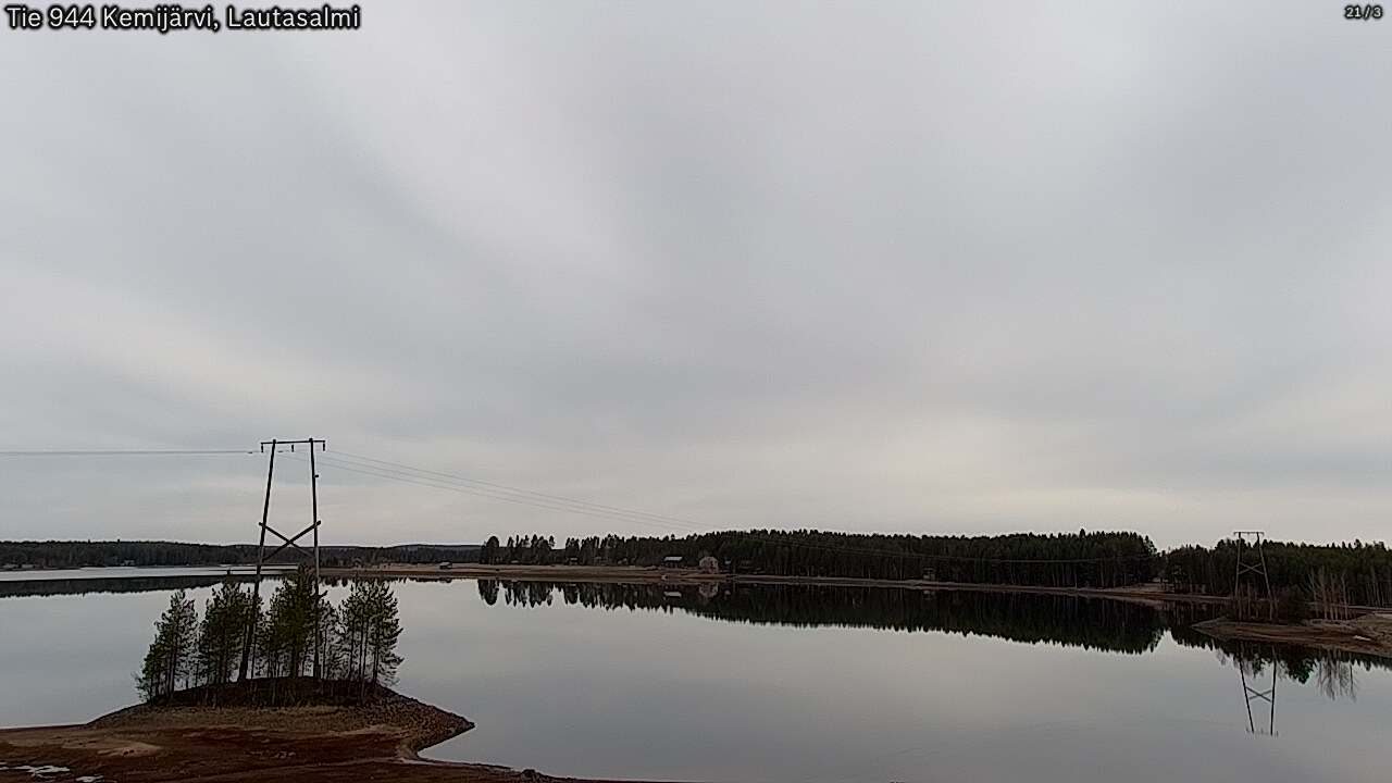 Weather Camera Image Road 944 Kemijärvi, Lautasalmi, Kemijärvi, Lappi