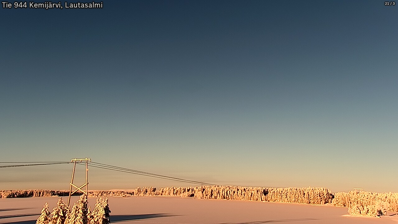 Weather Camera Image Road 944 Kemijärvi, Lautasalmi, Kemijärvi, Lappi