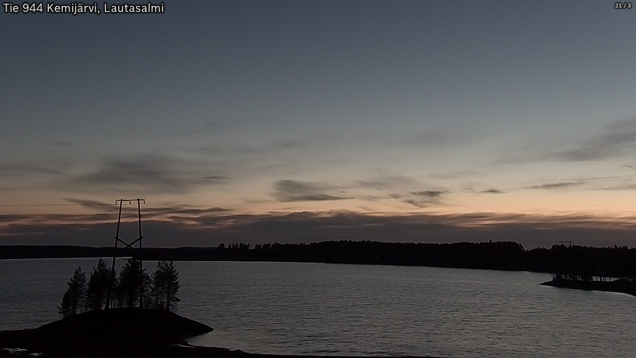 Weather Camera Image Road 944 Kemijärvi, Lautasalmi, Kemijärvi, Lappi