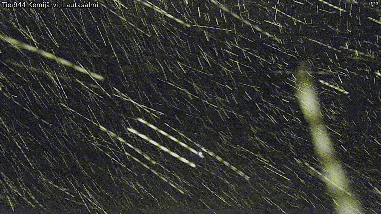 Weather Camera Image Väg 944 Kemijärvi, Lautasalmi, Kemijärvi, Lappi