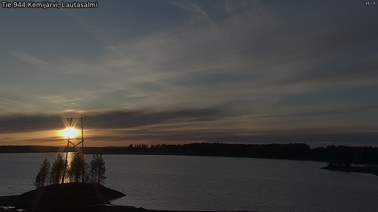 Weather Camera Image Road 944 Kemijärvi, Lautasalmi, Kemijärvi, Lappi