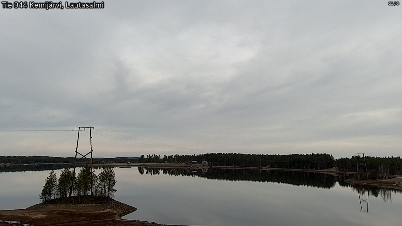 Weather Camera Image Road 944 Kemijärvi, Lautasalmi, Kemijärvi, Lappi