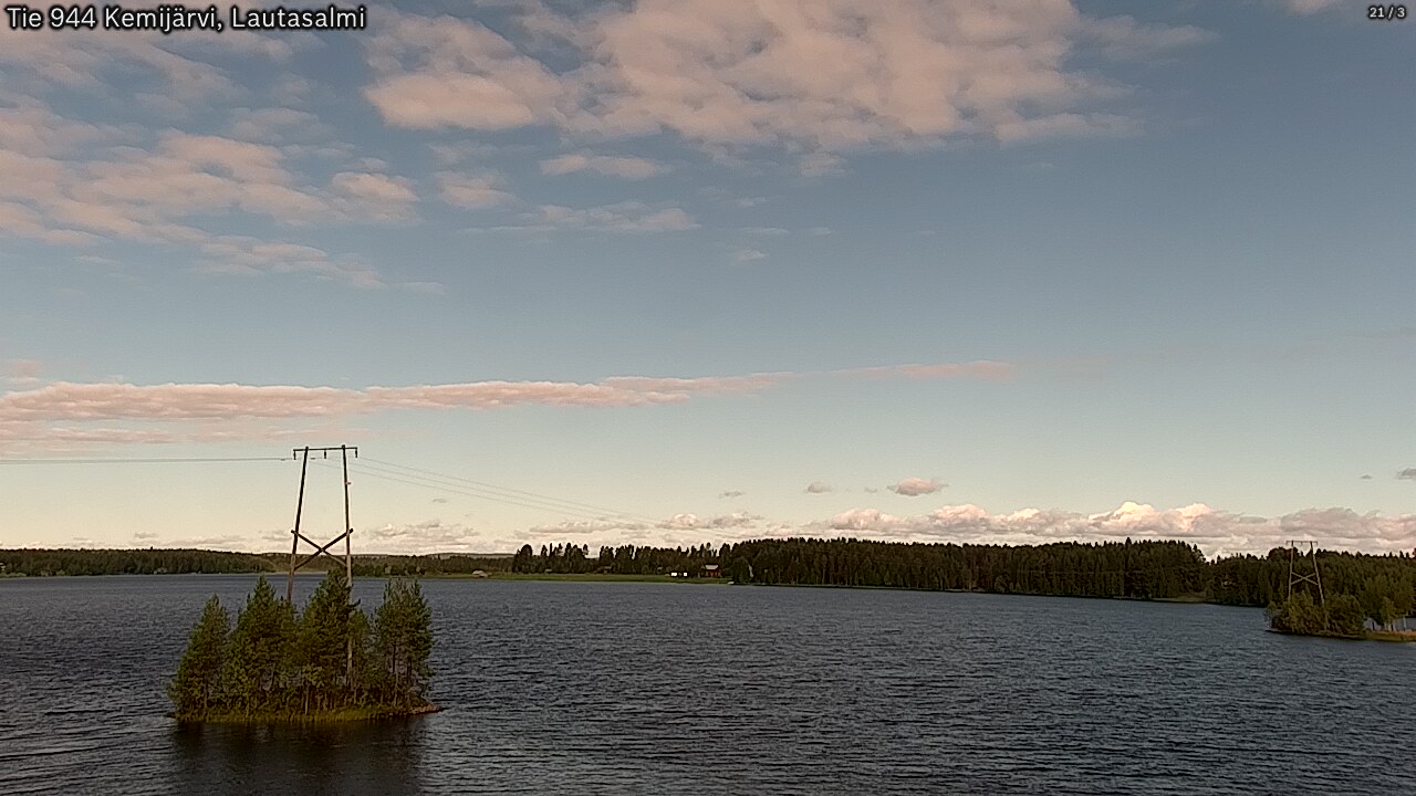 Weather Camera Image Väg 944 Kemijärvi, Lautasalmi, Kemijärvi, Lappi