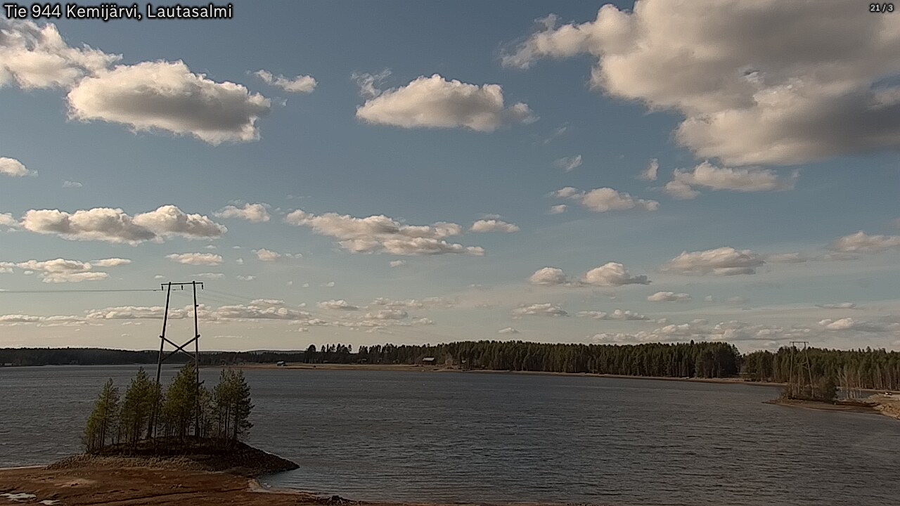 Weather Camera Image Road 944 Kemijärvi, Lautasalmi, Kemijärvi, Lappi