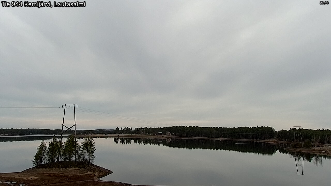 Weather Camera Image Road 944 Kemijärvi, Lautasalmi, Kemijärvi, Lappi