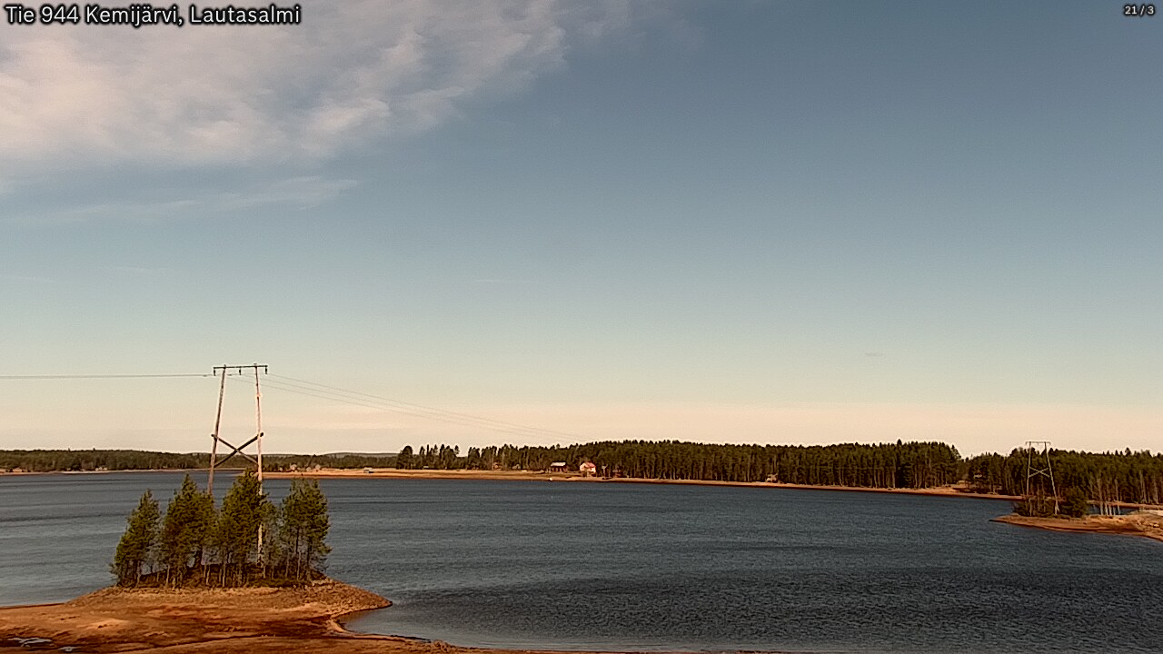 Weather Camera Image Road 944 Kemijärvi, Lautasalmi, Kemijärvi, Lappi