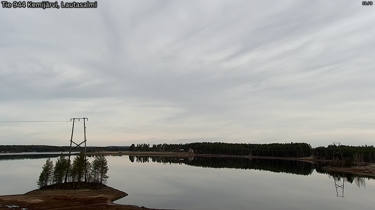 Weather Camera Image Road 944 Kemijärvi, Lautasalmi, Kemijärvi, Lappi