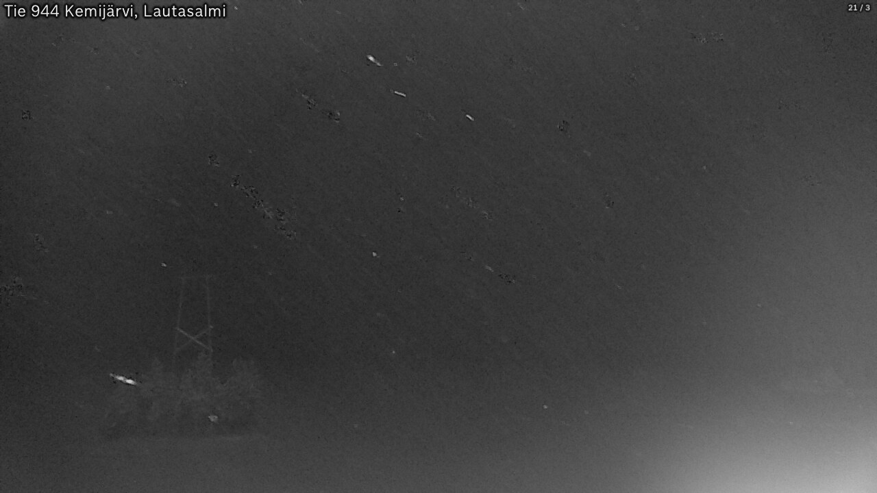 Weather Camera Image Väg 944 Kemijärvi, Lautasalmi, Kemijärvi, Lappi