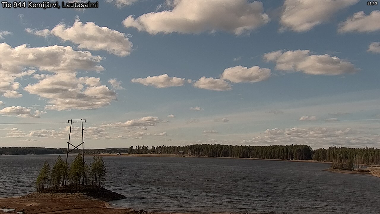 Weather Camera Image Road 944 Kemijärvi, Lautasalmi, Kemijärvi, Lappi