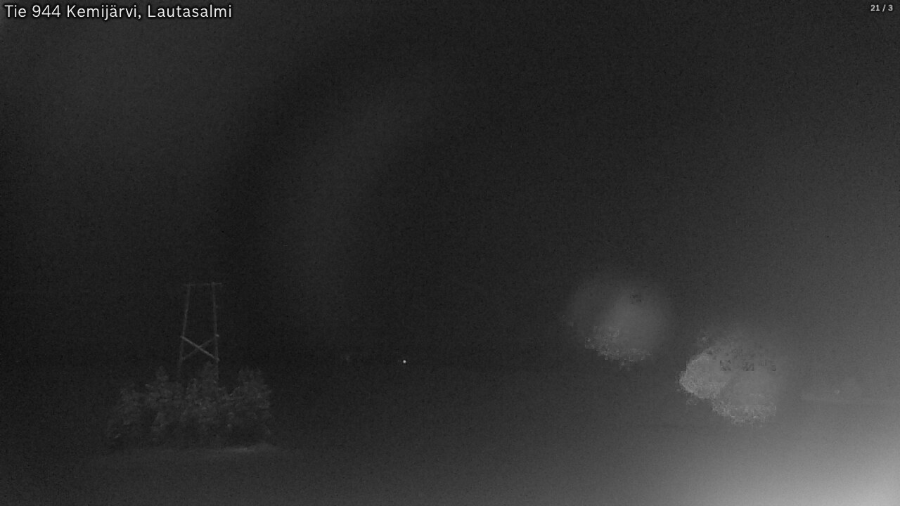 Weather Camera Image Väg 944 Kemijärvi, Lautasalmi, Kemijärvi, Lappi