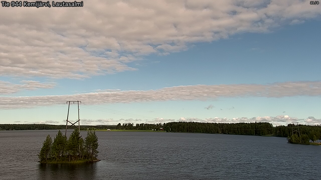 Weather Camera Image Väg 944 Kemijärvi, Lautasalmi, Kemijärvi, Lappi