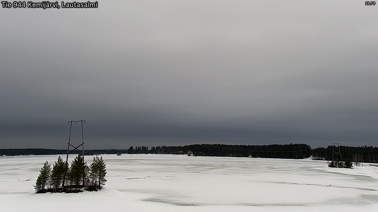 Weather Camera Image Road 944 Kemijärvi, Lautasalmi, Kemijärvi, Lappi