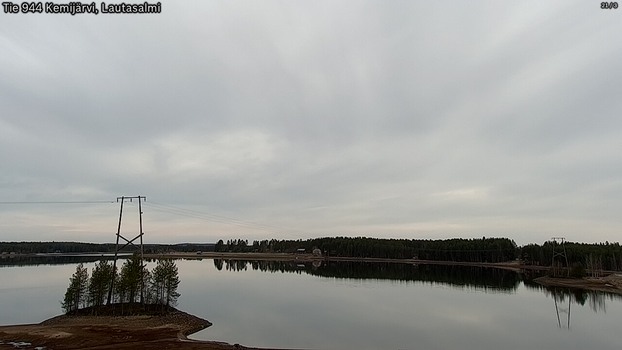 Weather Camera Image Road 944 Kemijärvi, Lautasalmi, Kemijärvi, Lappi
