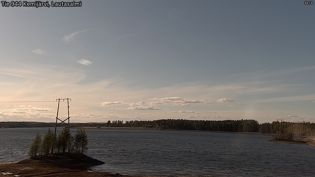 Weather Camera Image Road 944 Kemijärvi, Lautasalmi, Kemijärvi, Lappi