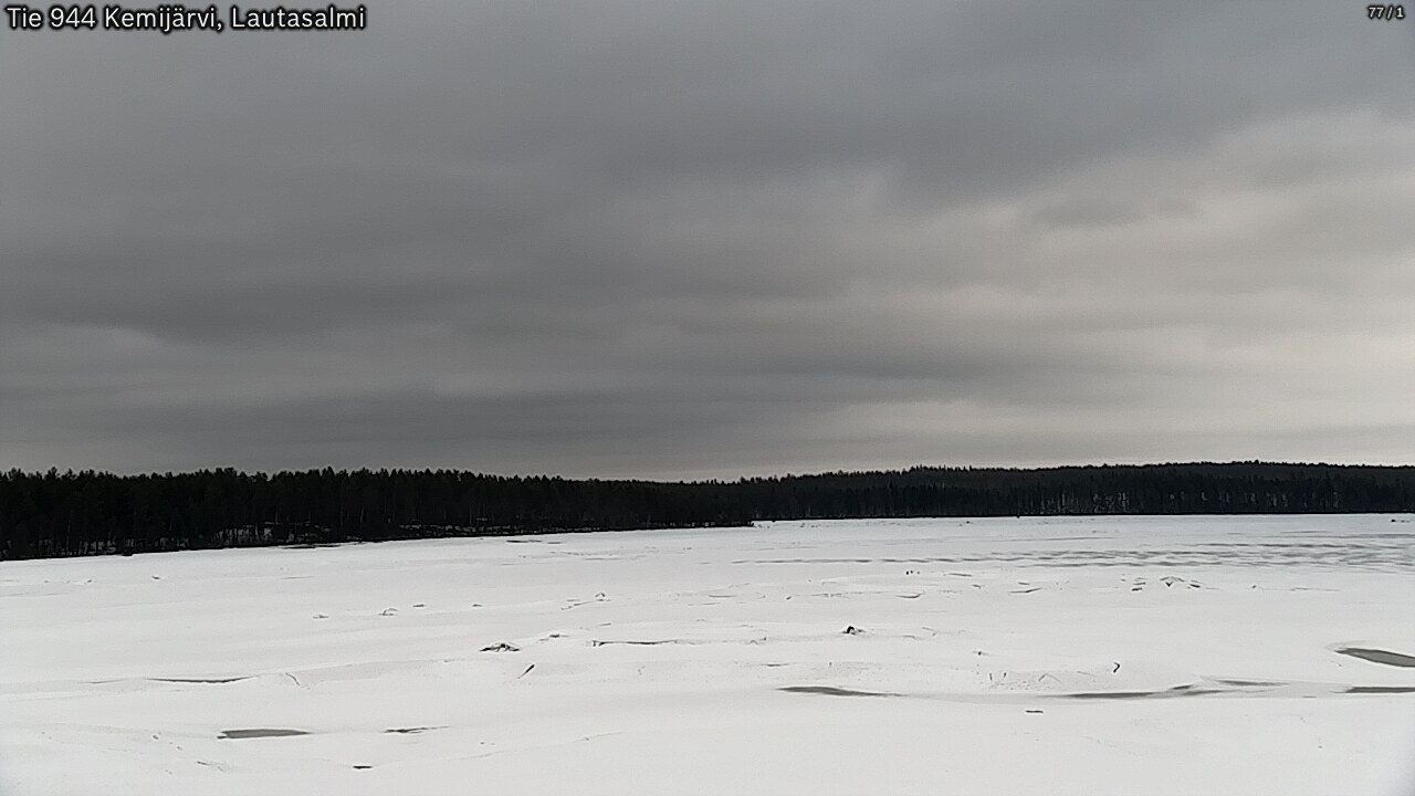 Weather Camera Image Väg 944 Kemijärvi, Lautasalmi, Kemijärvi, Lappi